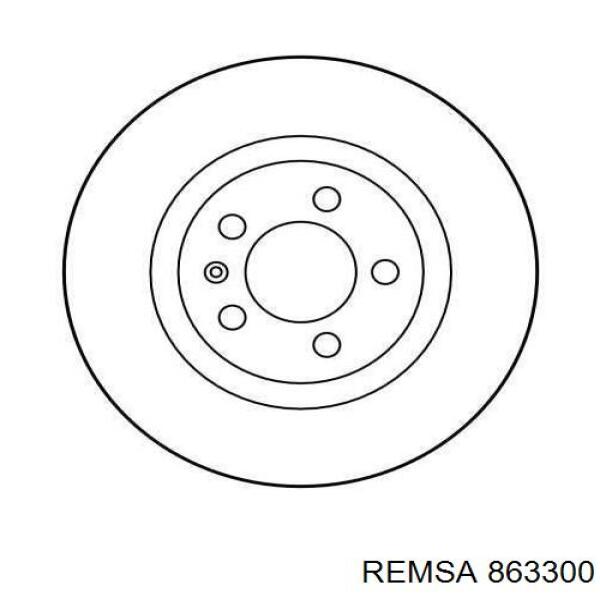Гальмівні диски передні 863300 Remsa