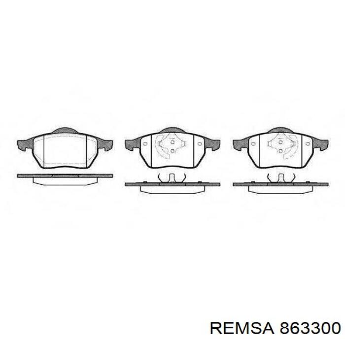 863300 Remsa Гальмо дискове переднє