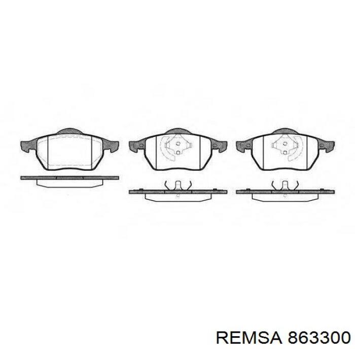 Диск переднього гальма Remsa 863300 ціна, від 104.03 USD