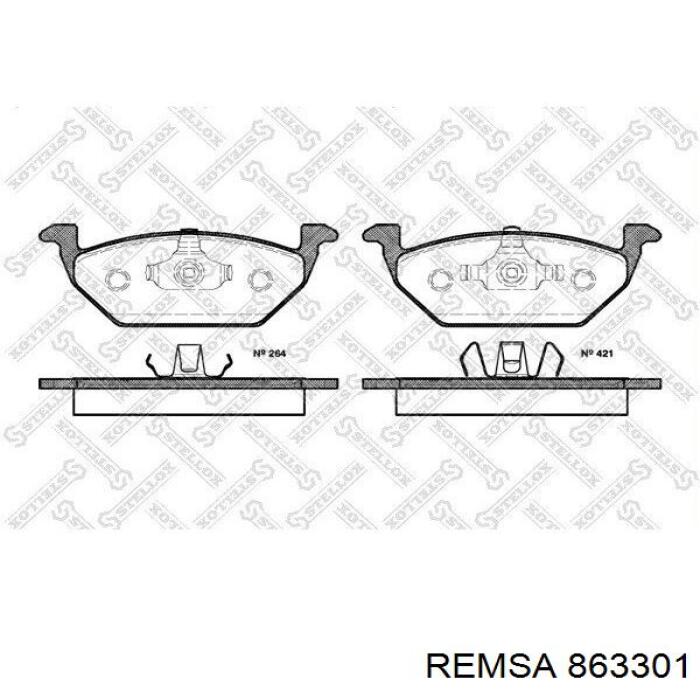 Диск переднього гальма Remsa 863301 ціна, від 104.79 USD