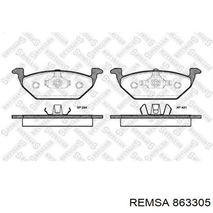 Диск переднього гальма Remsa 863305 ціна, від 110.32 USD