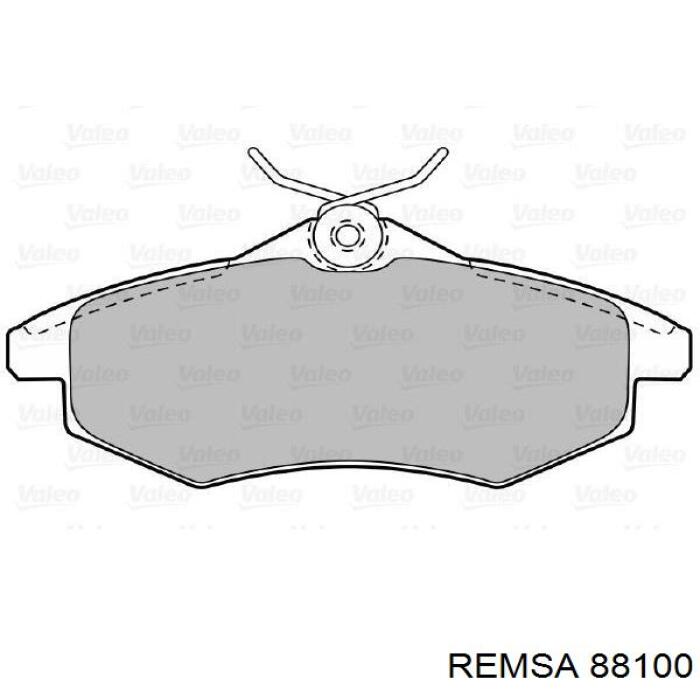 88100 Remsa колодки гальмівні передні, дискові