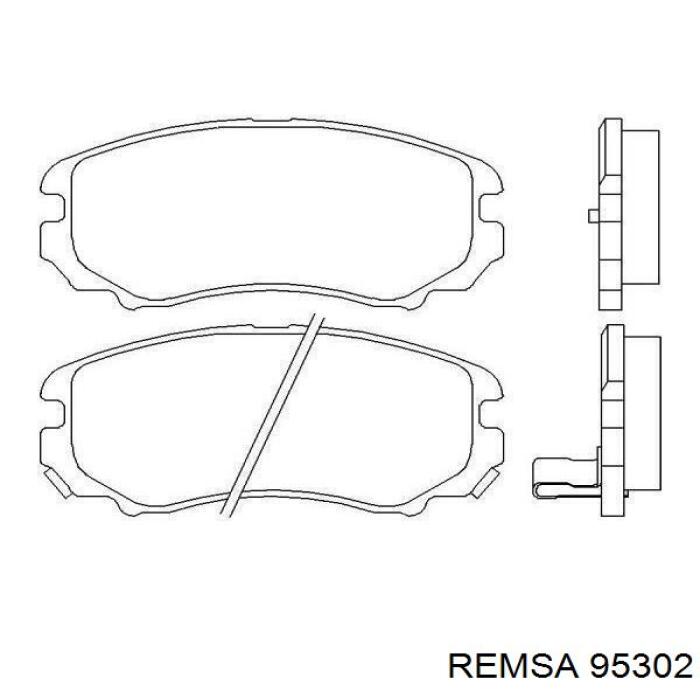 95302 Remsa колодки гальмівні передні, дискові