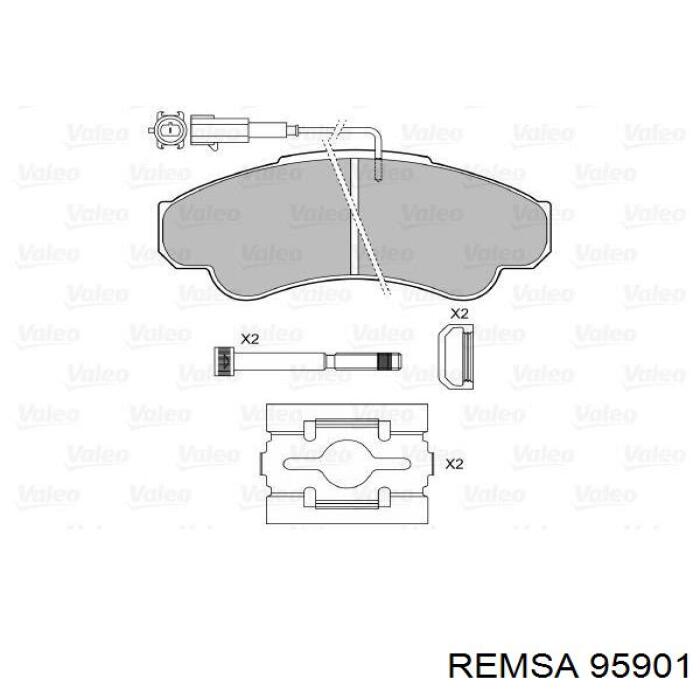 Тормозні колодки Remsa 95901