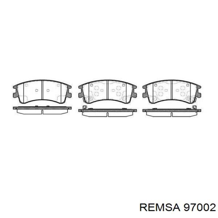 97002 Remsa колодки гальмівні передні, дискові