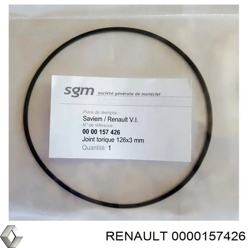 Купити 157426 Renault (RVI) Кільце ущільнювальне під гільзу двигуна