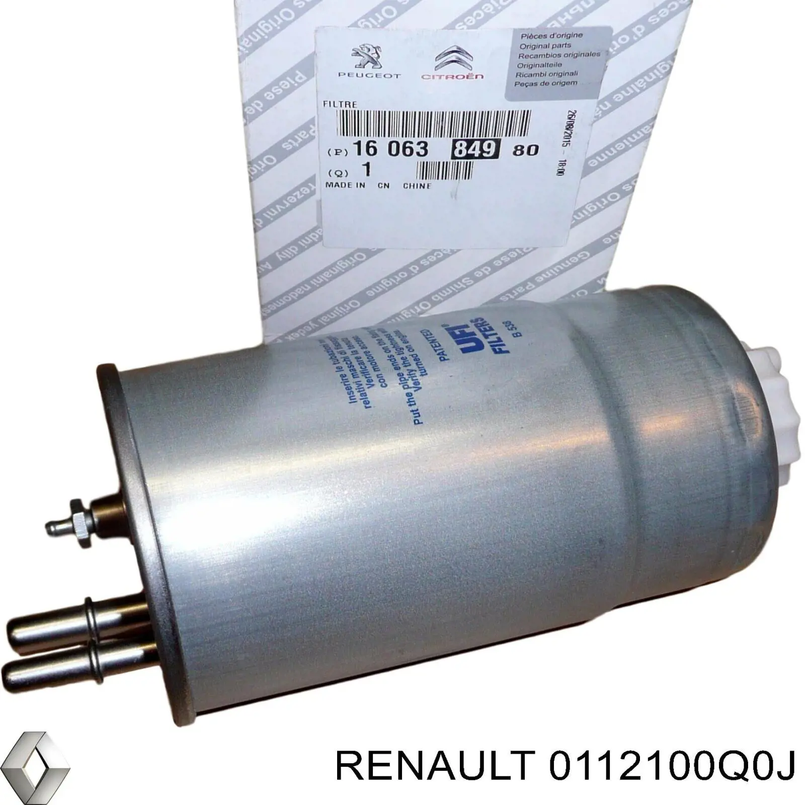 0112100Q0J Renault (RVI) Болт (шпилька) кріплення турбіни
