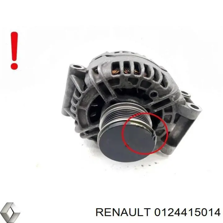 Генератор Renault (RVI) 0124415014 ціна, від 88.68 USD