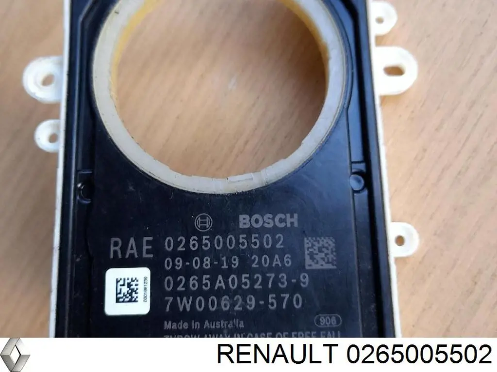  Renault (RVI) 0265005502 ціна, від 19.00 USD