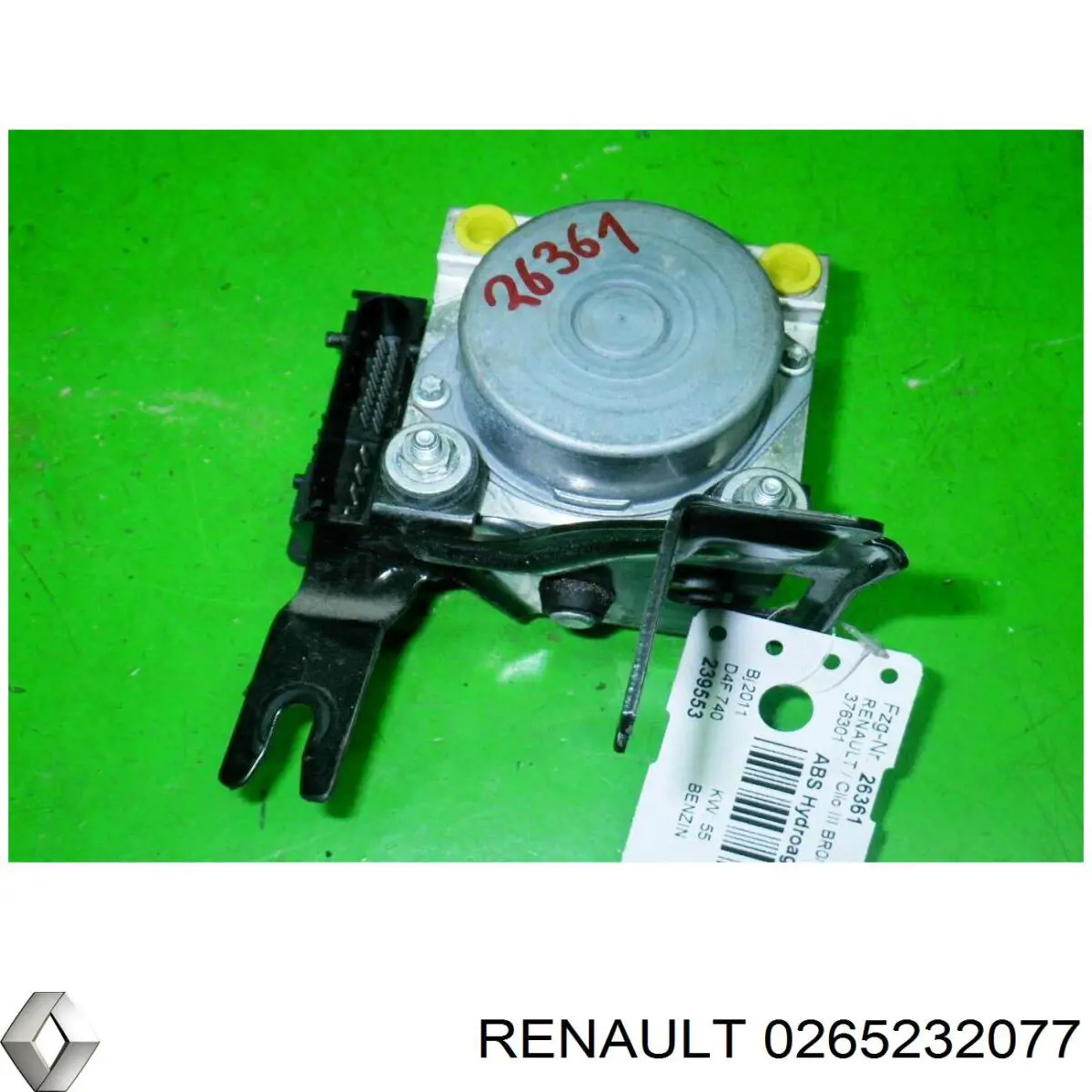 Блок АБС гідравлічний Renault (RVI) 0265232077 ціна, від 53.55 USD