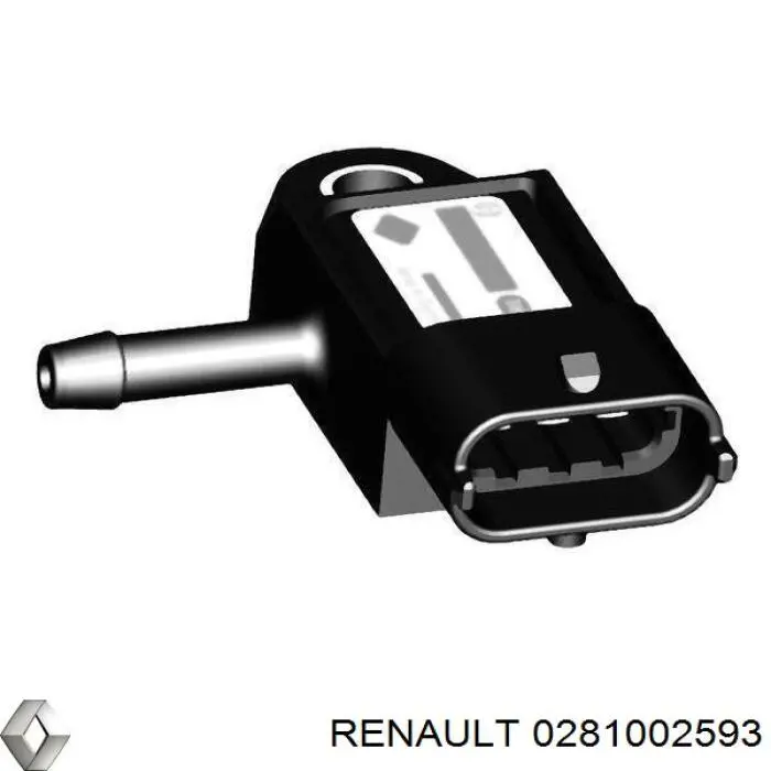 Купити 0281002593 Renault (RVI) Датчик тиску наддуву (датчик нагнітання повітря в турбіну)