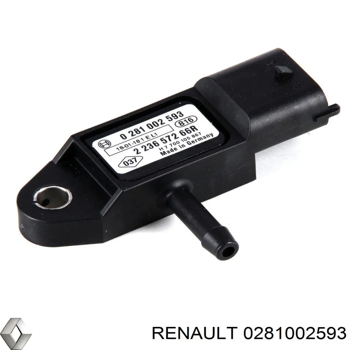 0281002593 Renault (RVI) датчик тиску наддуву (датчик нагнітання повітря в турбіну)