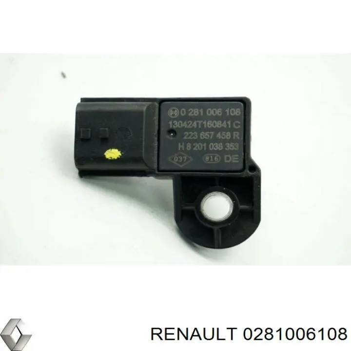 Датчик тиску наддуву (датчик нагнітання повітря в турбіну) Renault (RVI) 0281006108 ціна, від 13.04 USD