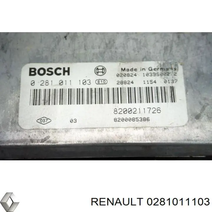 Електронний блок керування двигуном 281010637 Renault (RVI)