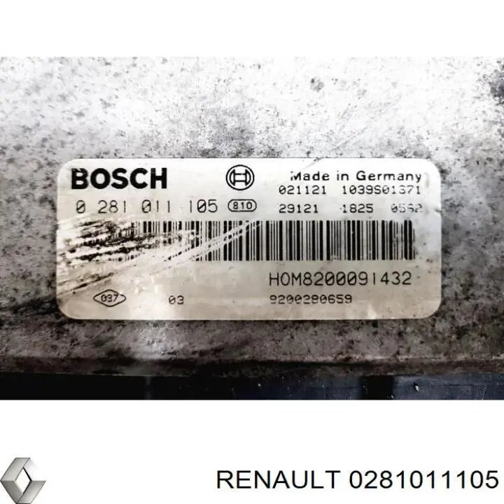 Купити 0281011105 Renault (RVI) Модуль управління двигуном