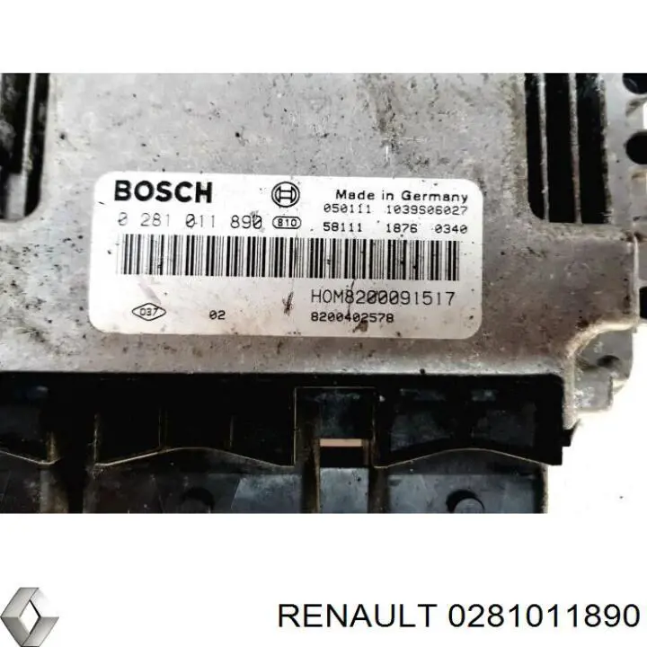 Купити 0281011890 Renault (RVI) Модуль управління двигуном