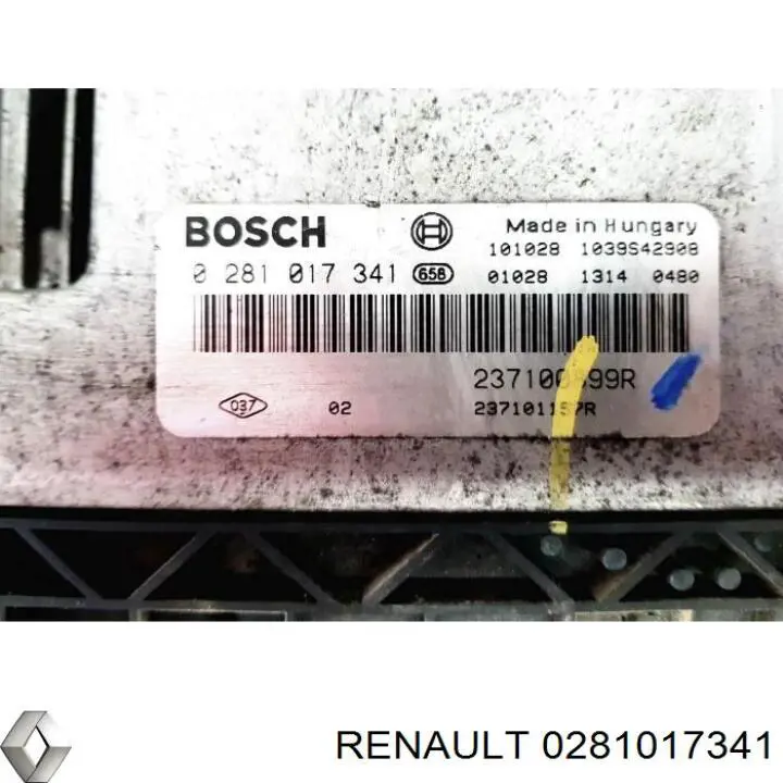 Купити 0281017341 Renault (RVI) Модуль управління двигуном