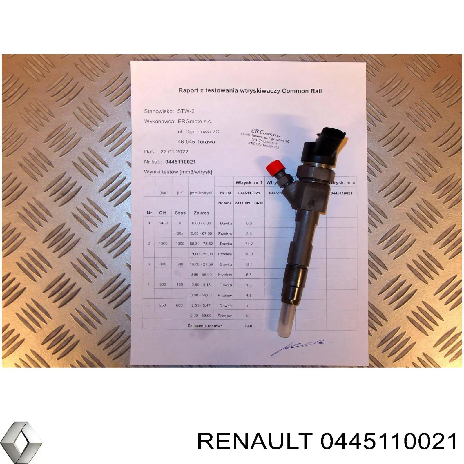 Паливні форсунки 0445110021 Renault (RVI)