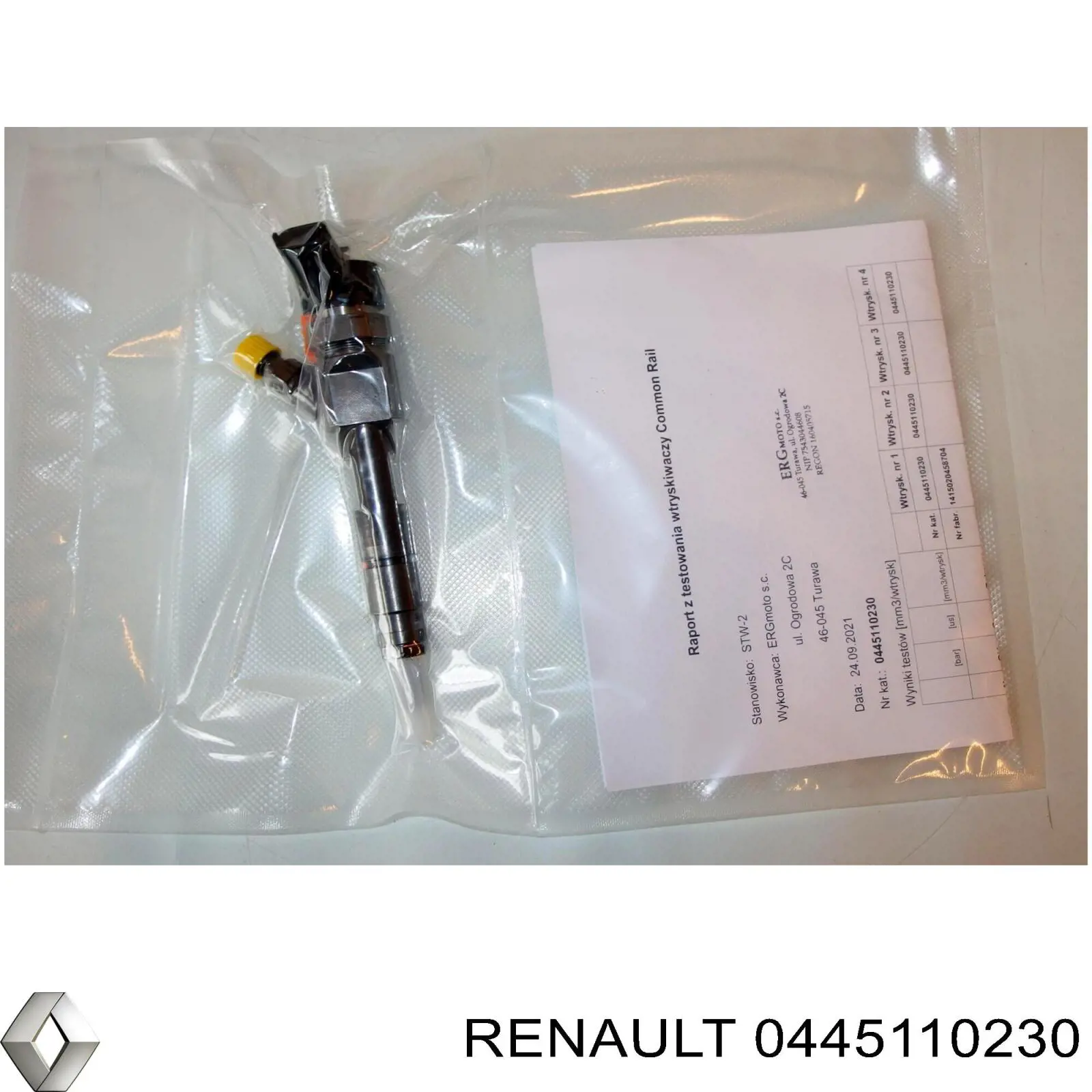 0445110230 Renault (RVI) форсунка вприску палива
