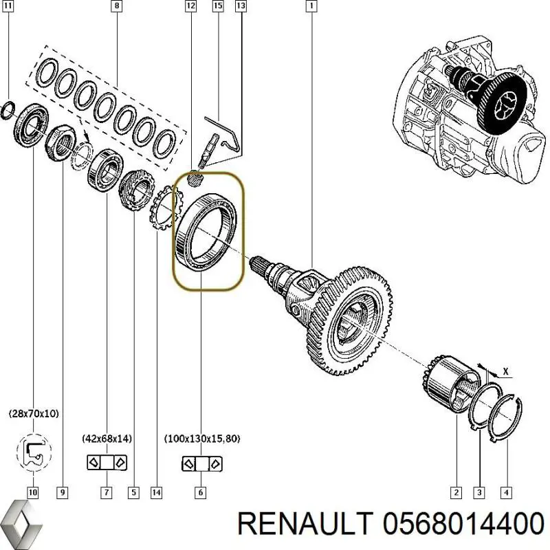  0568014400 Renault (RVI)