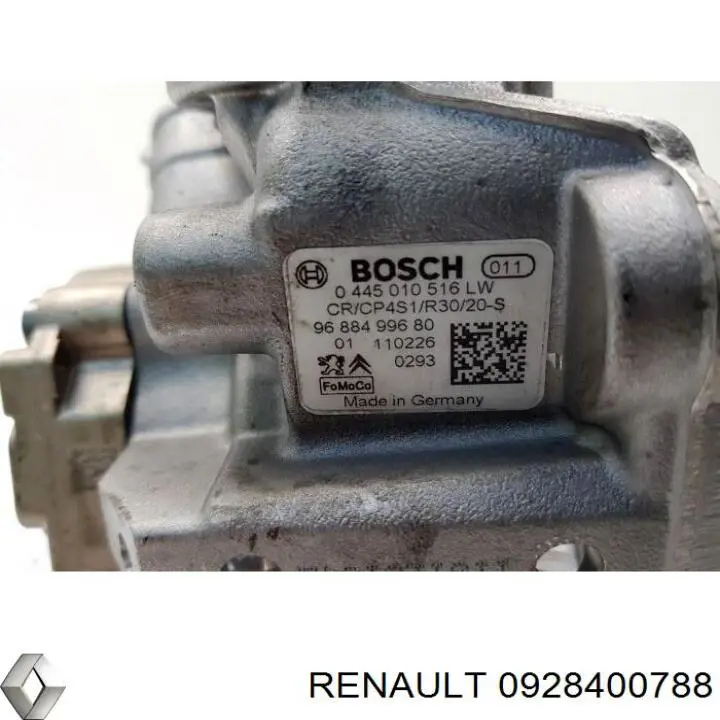 Клапан регулювання тиску, редукційний клапан ПНВТ 0928400788 Renault (RVI)