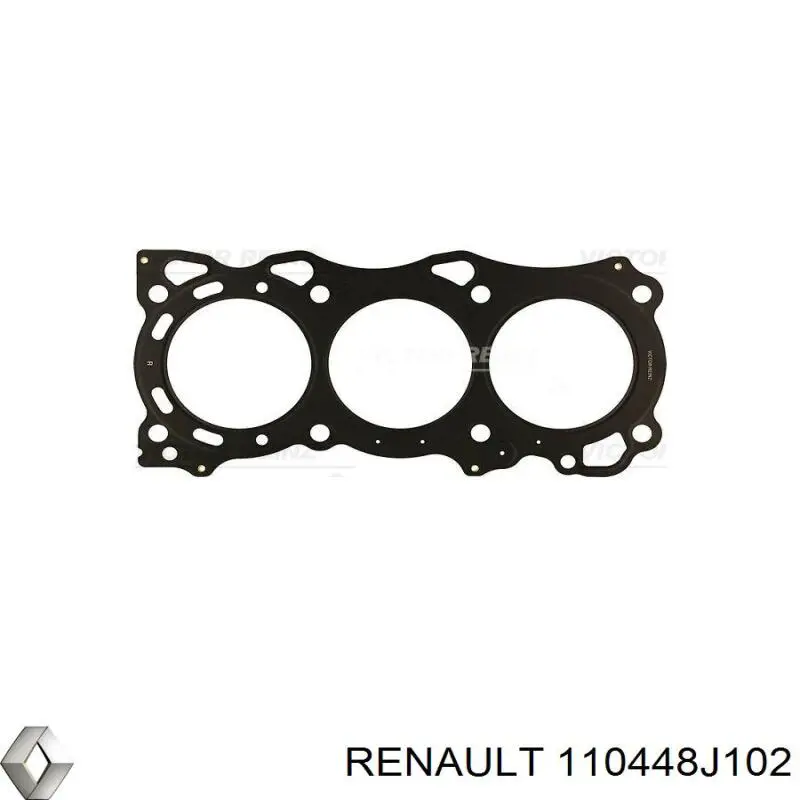 110448J102 Renault (RVI) прокладка головки блока циліндрів (гбц, права)