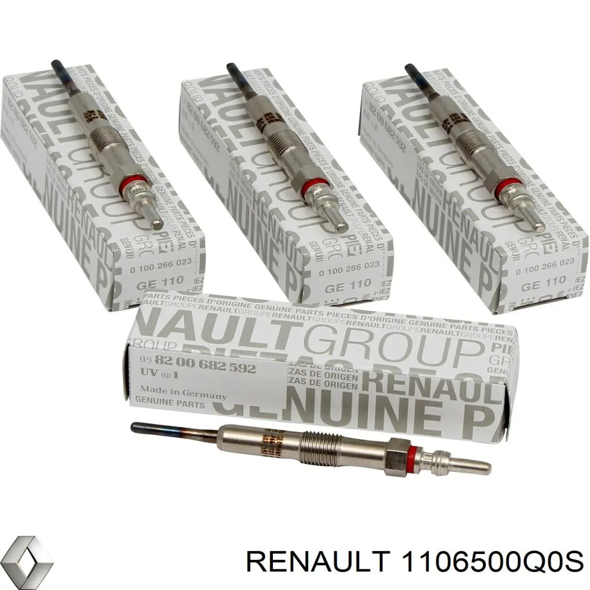 Свіча накалу Renault (RVI) 1106500Q0S ціна, від 23.02 USD