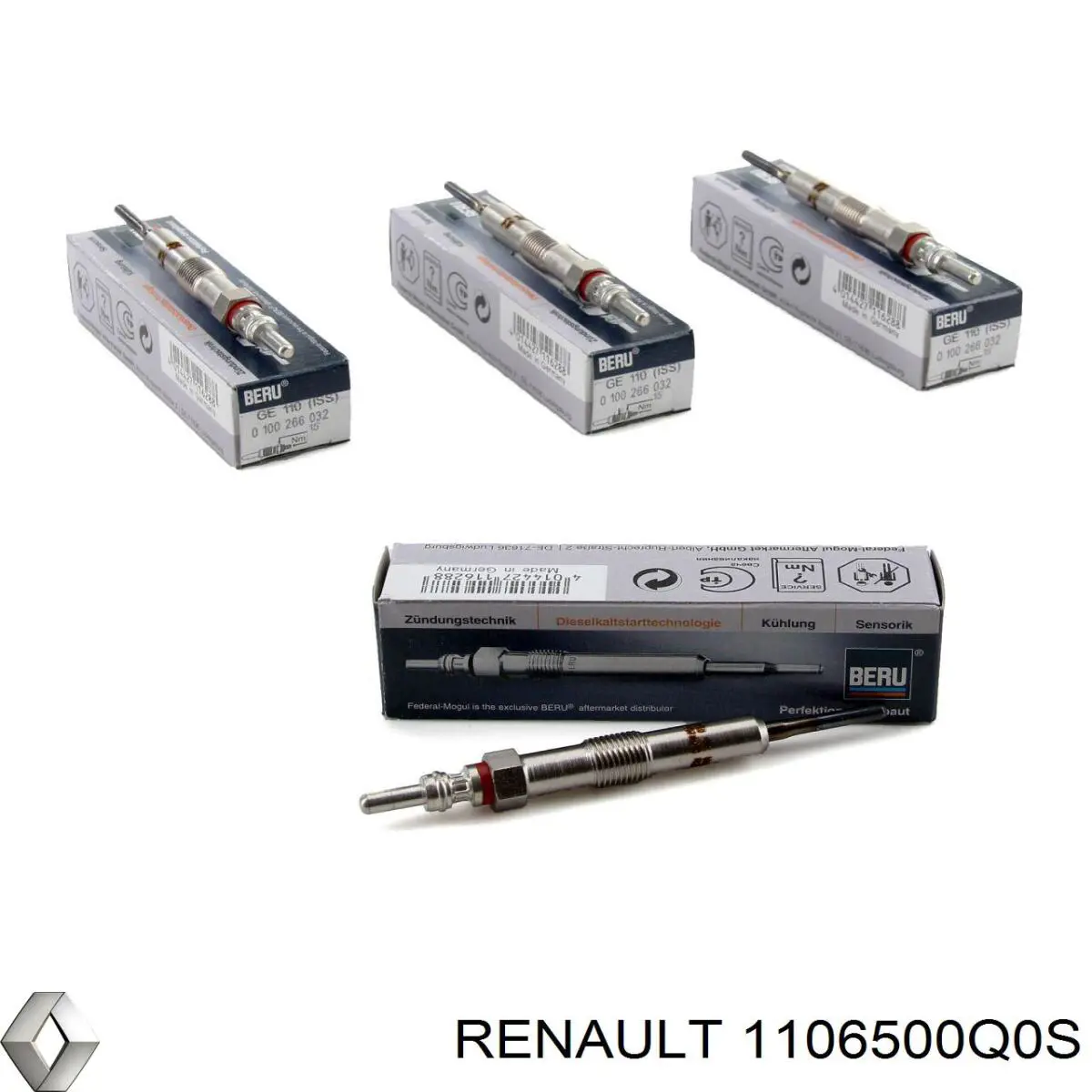 Купити 1106500Q0S Renault (RVI) Свічка накалу