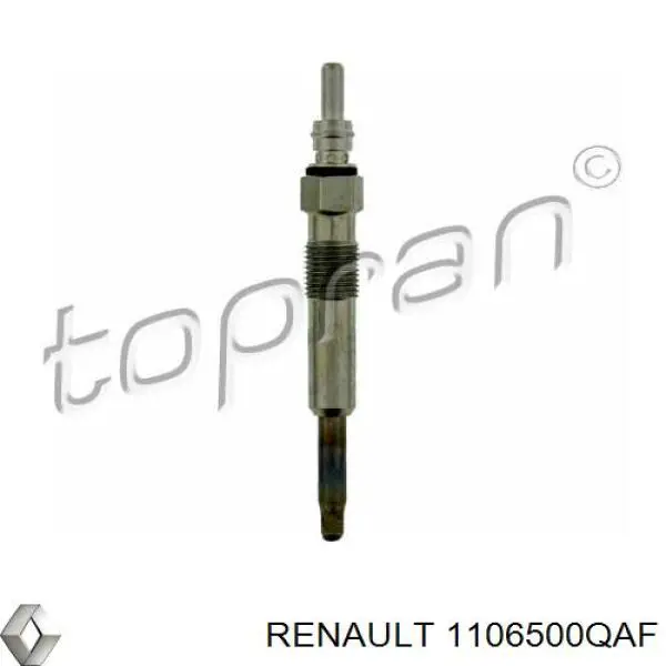 Свічка накалу 1106500QAF Renault (RVI)