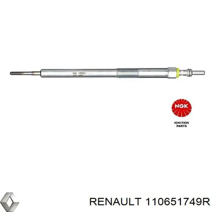Свіча накалу Renault (RVI) 110651749R ціна, від 16.27 USD