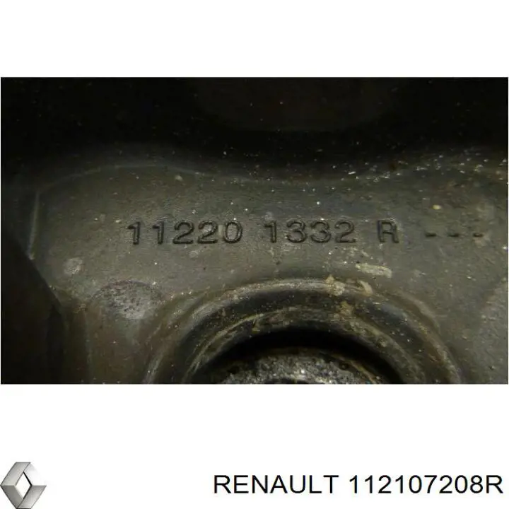 Подушка (опора) двигуна, права 112100071R Renault (RVI)