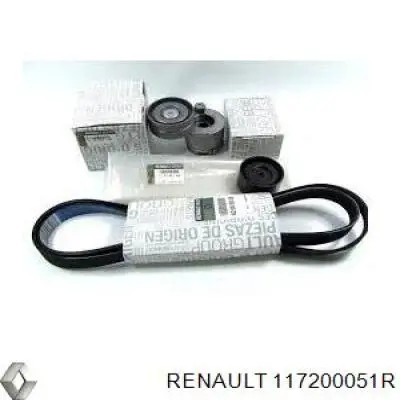 117200051R Renault (RVI) ремінь приводний, агрегатів, комплект