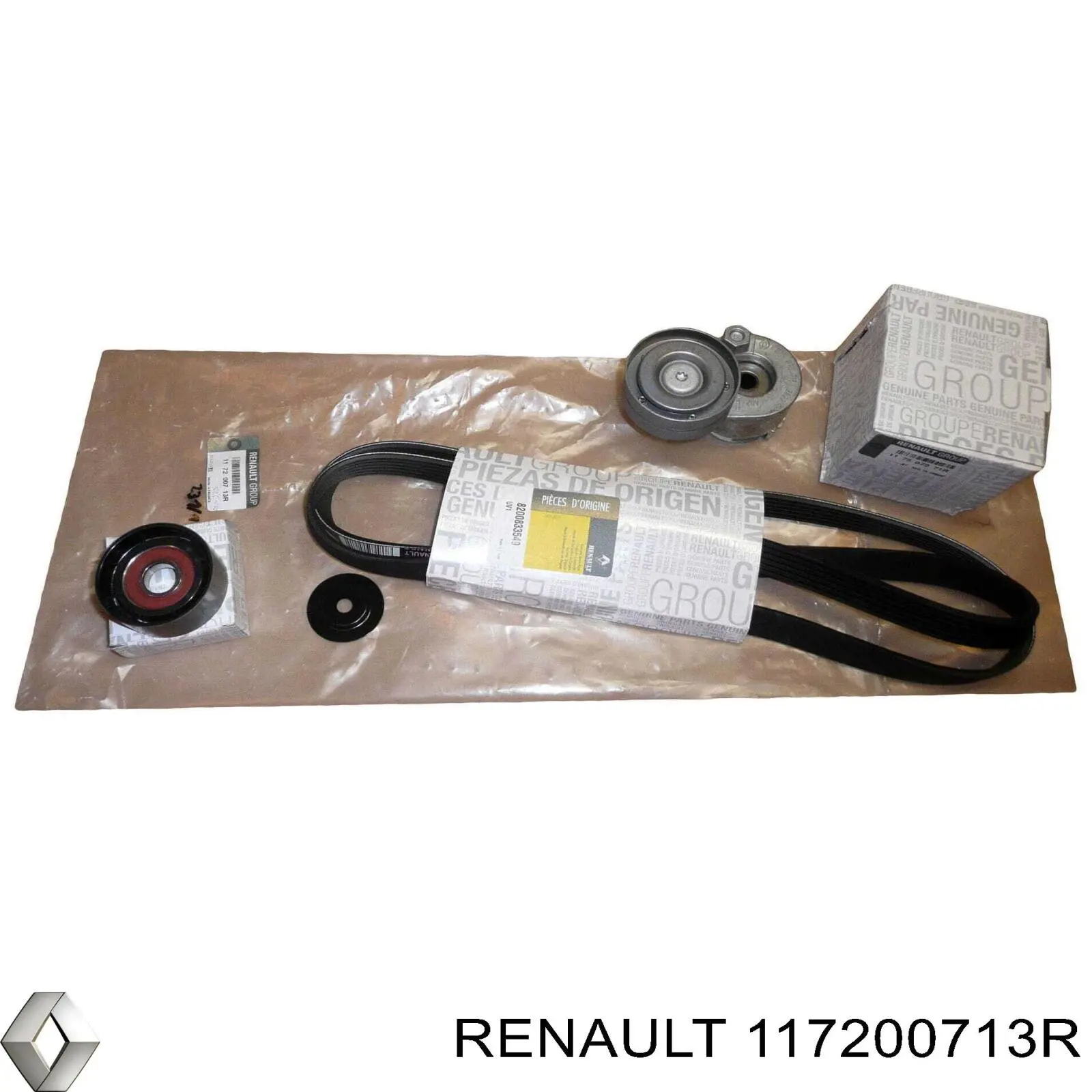 Ремінь приводний, агрегатів, комплект 117200713R Renault (RVI)