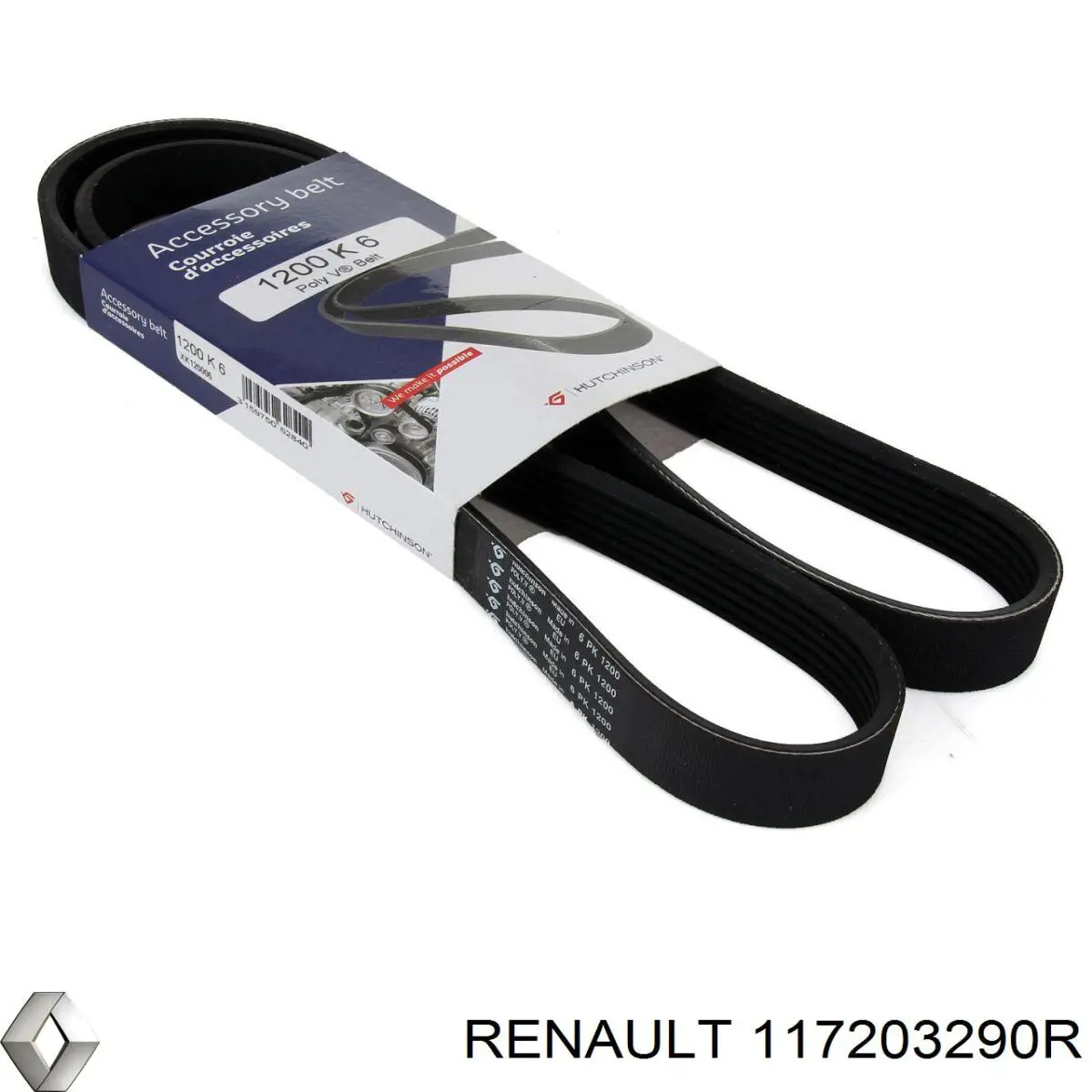 Ремінь генератора 117203290R Renault (RVI)