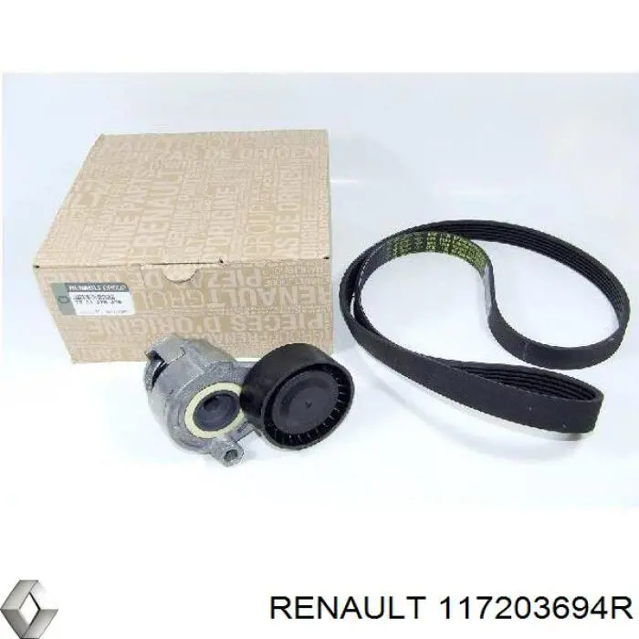 Ремінь приводний, агрегатів, комплект Renault (RVI) 117203694R ціна, від 64.20 USD