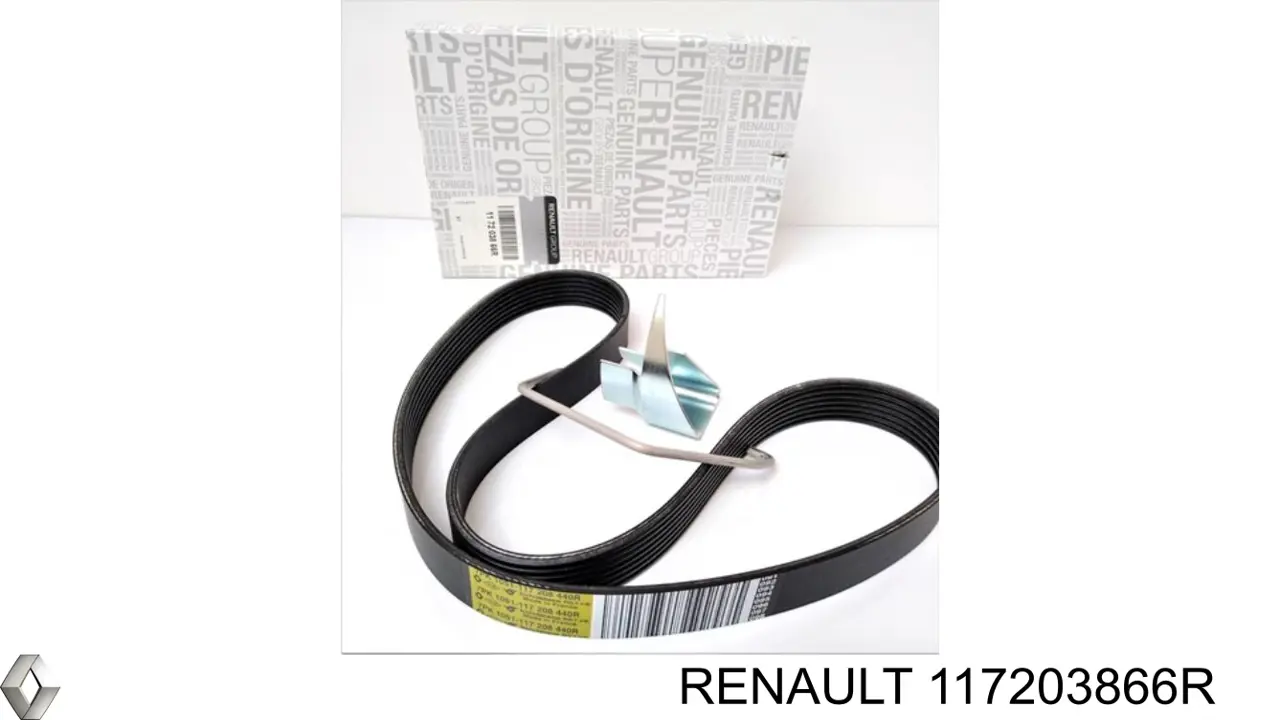 Клиновий ремінь Renault (RVI) 117203866R ціна, від 30.17 USD