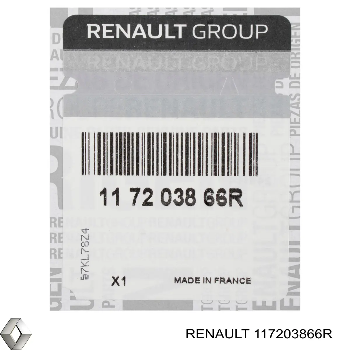 Ремінь приводний, агрегатів 117203866R Renault (RVI)