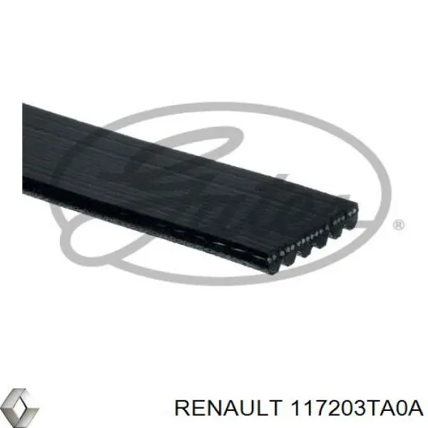 Клиновий ремінь Renault (RVI) 117203TA0A ціна, від 13.09 USD