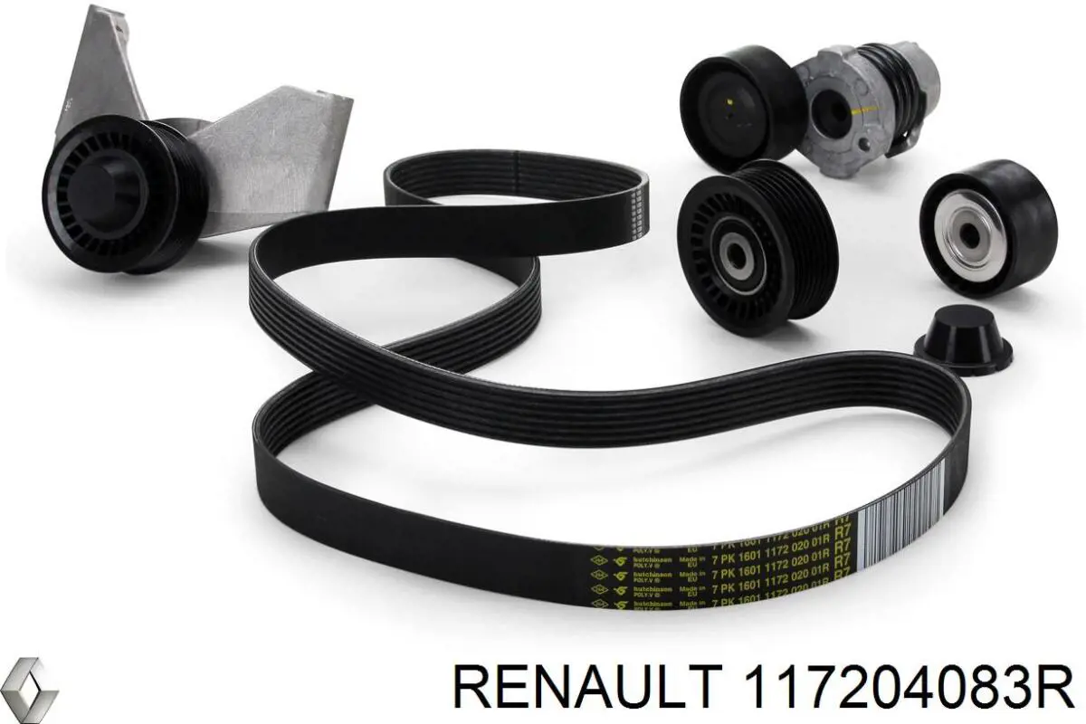 117204083R Renault (RVI) ремінь приводний, агрегатів, комплект
