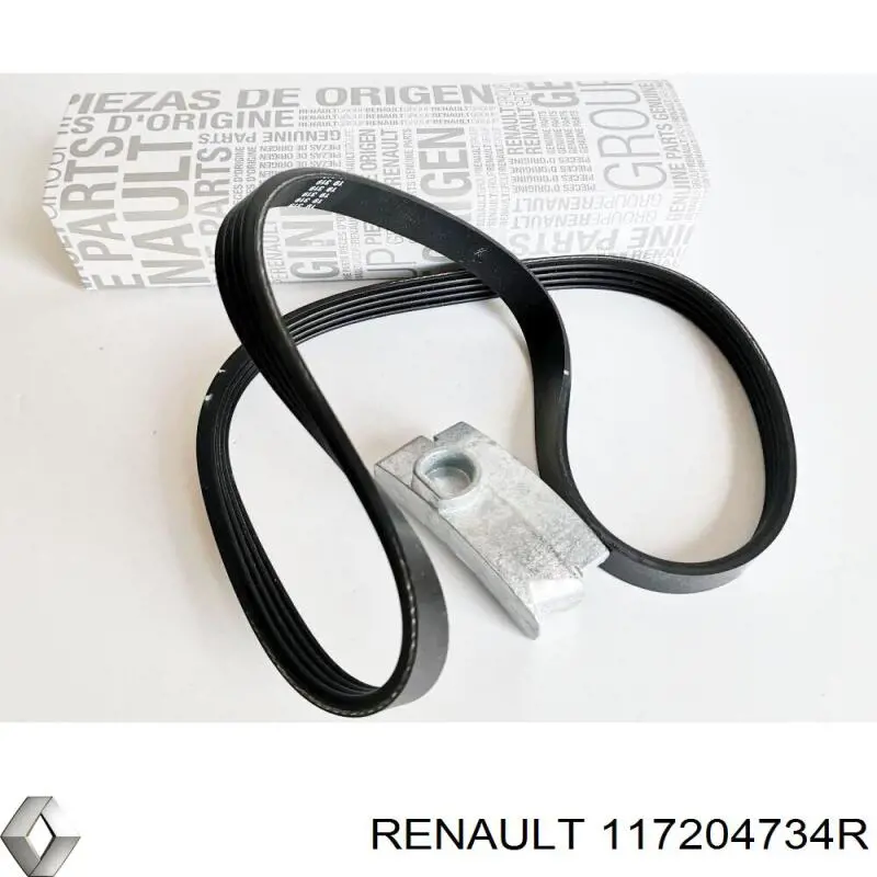 Клиновий ремінь Renault (RVI) 117204734R ціна, від 8.75 USD