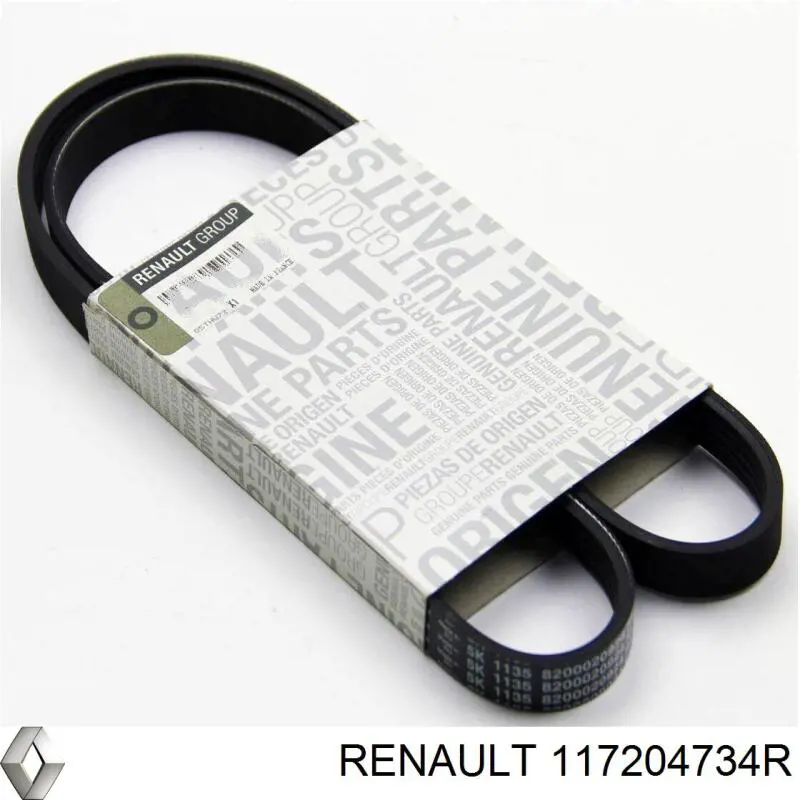 Ремінь генератора 117204734R Renault (RVI)
