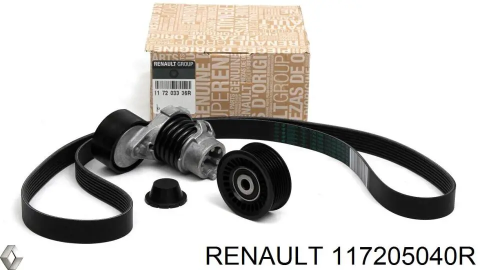 Купити 117205040R Renault (RVI) Ремінь приводний, агрегатів, комплект
