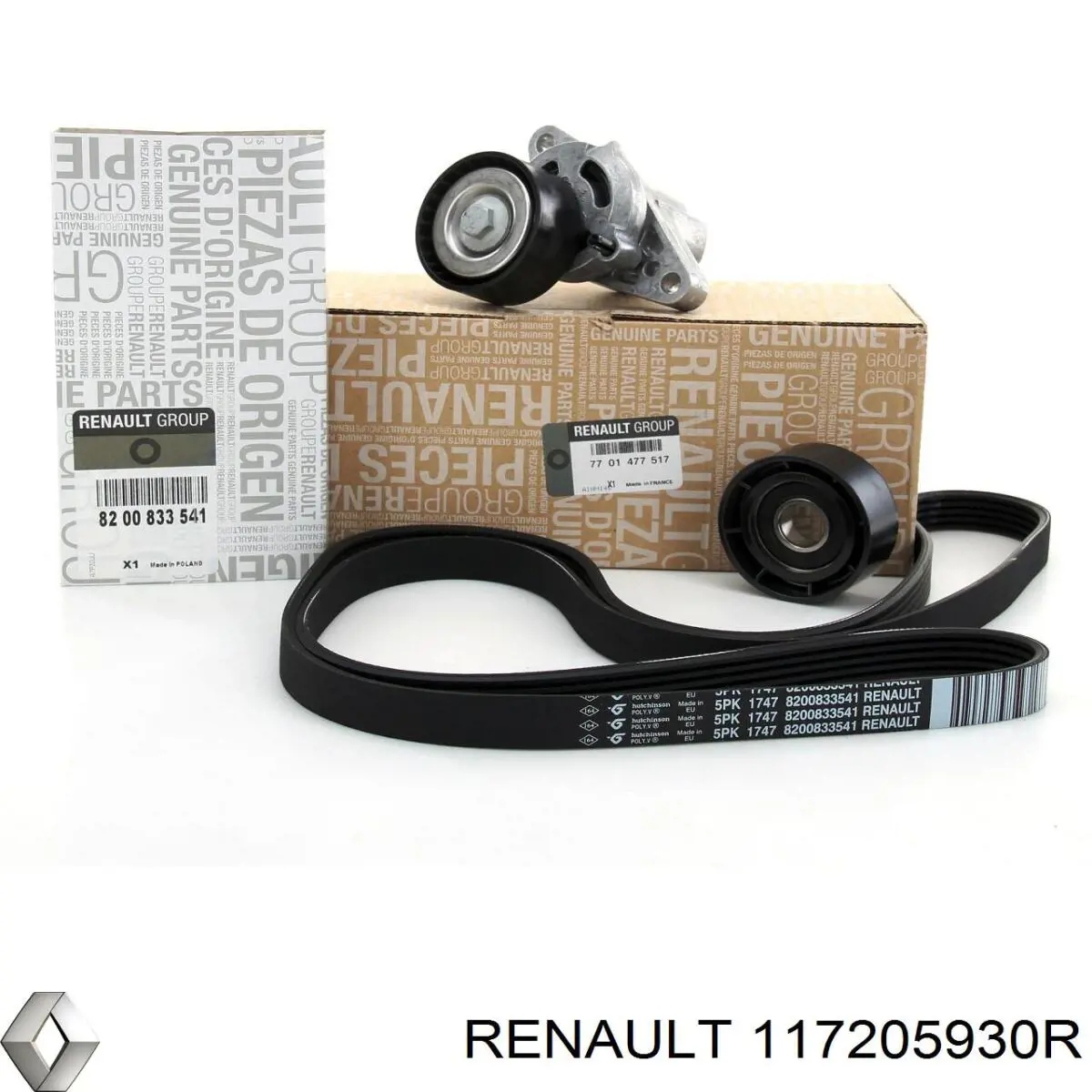 Купити 117205930R Renault (RVI) Ремінь генератора