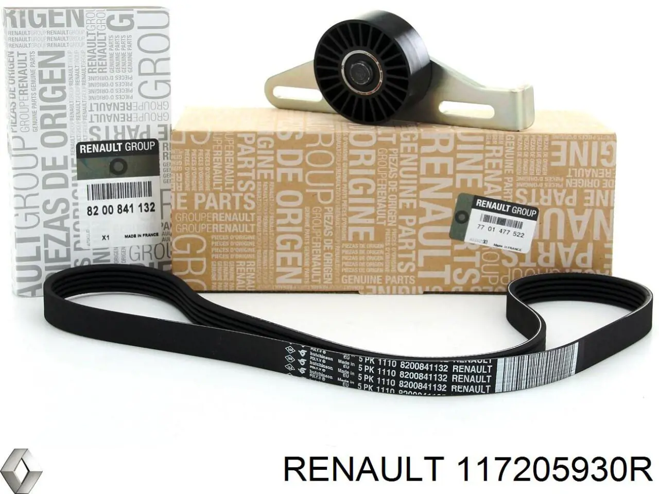 Клиновий ремінь Renault (RVI) 117205930R ціна, від 6.34 USD