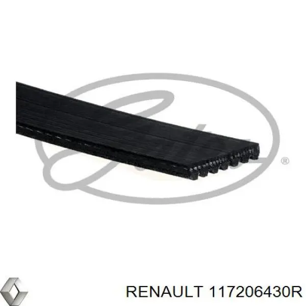 Клиновий ремінь Renault (RVI) 117206430R ціна, від 22.90 USD
