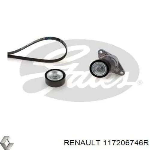 Ремінь приводний, агрегатів, комплект Renault (RVI) 117206746R ціна, від 89.16 USD