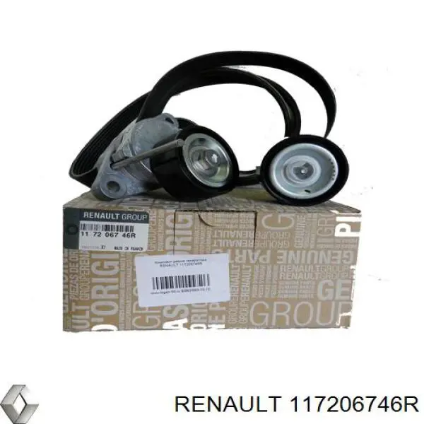 Купити 117206746R Renault (RVI) Ремінь приводний, агрегатів, комплект