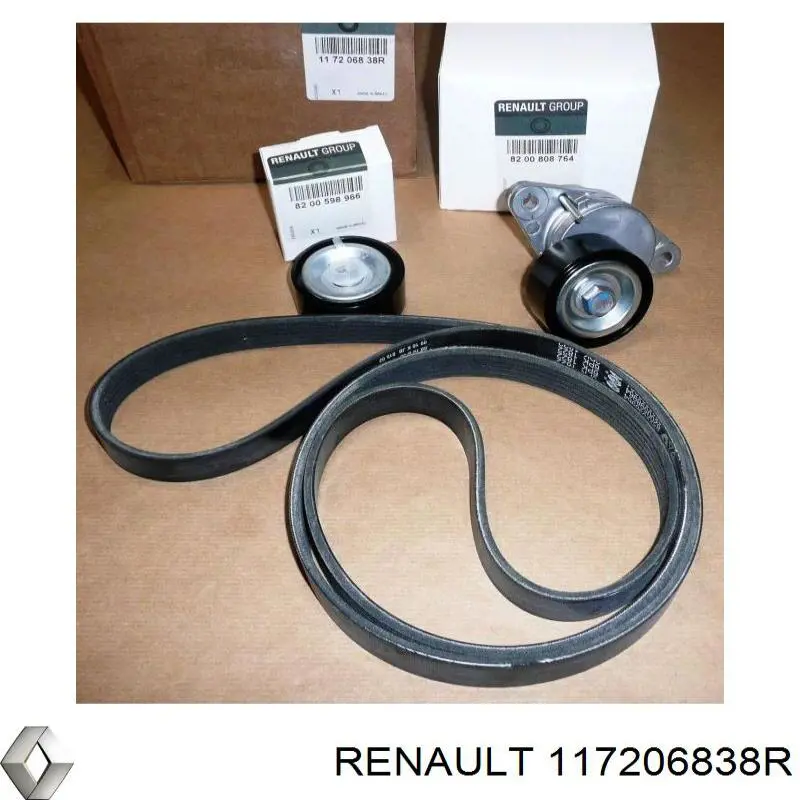 Купити 117206838R Renault (RVI) Ремінь приводний, агрегатів, комплект