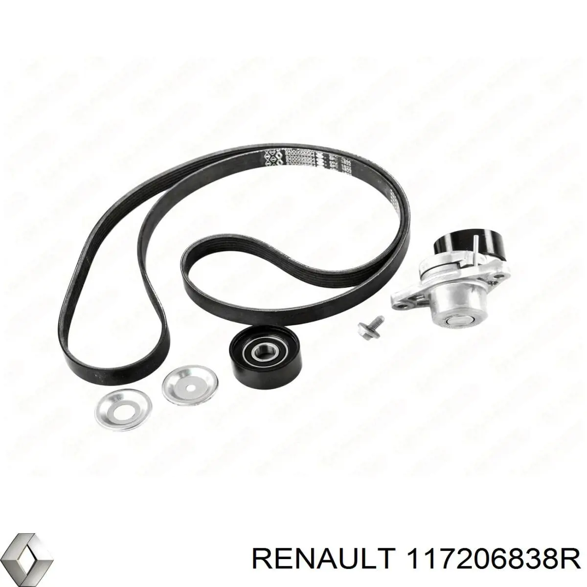 Ремінь приводний, агрегатів, комплект 117206838R Renault (RVI)