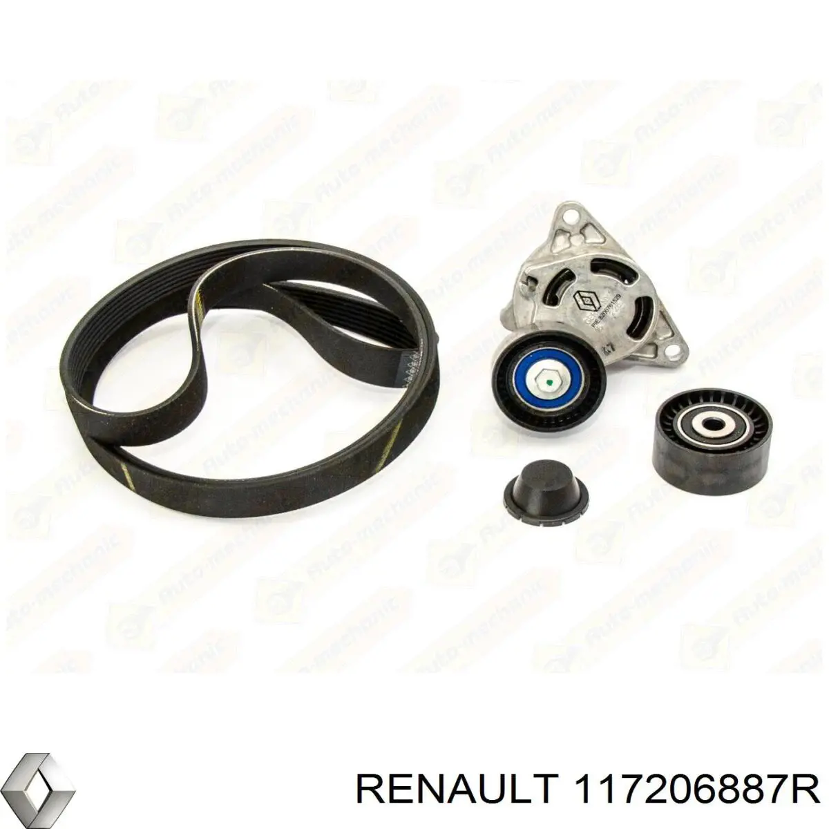 117206887R Renault (RVI) Ремінь приводний, агрегатів, комплект